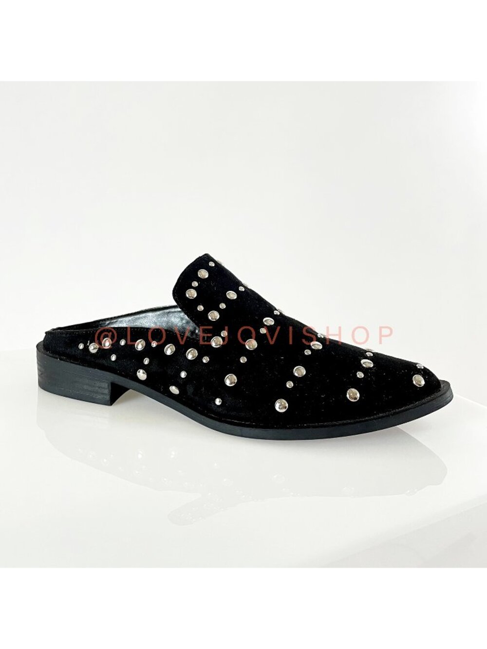 Minimalist | Sam Edelman Studded Mules | Black Flats Slides | Spring Comfort | 8